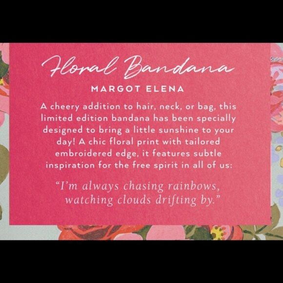 Margo Elena Limited Edition Bandana - Picture 10 of 10